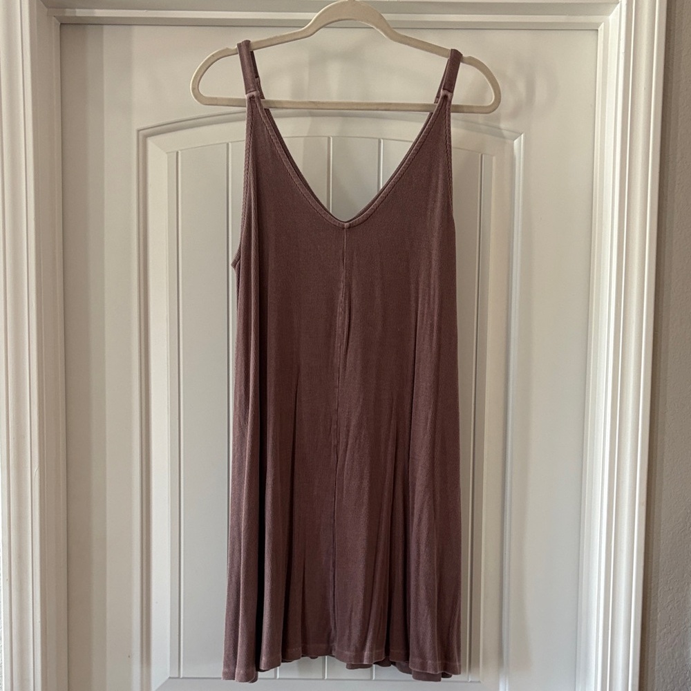 BE COOL Ribbed Mauve Top